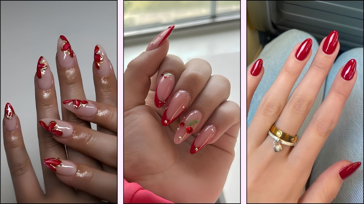 Glamorous Red Nail Art: Coffin, Chrome & Velvet Ideas